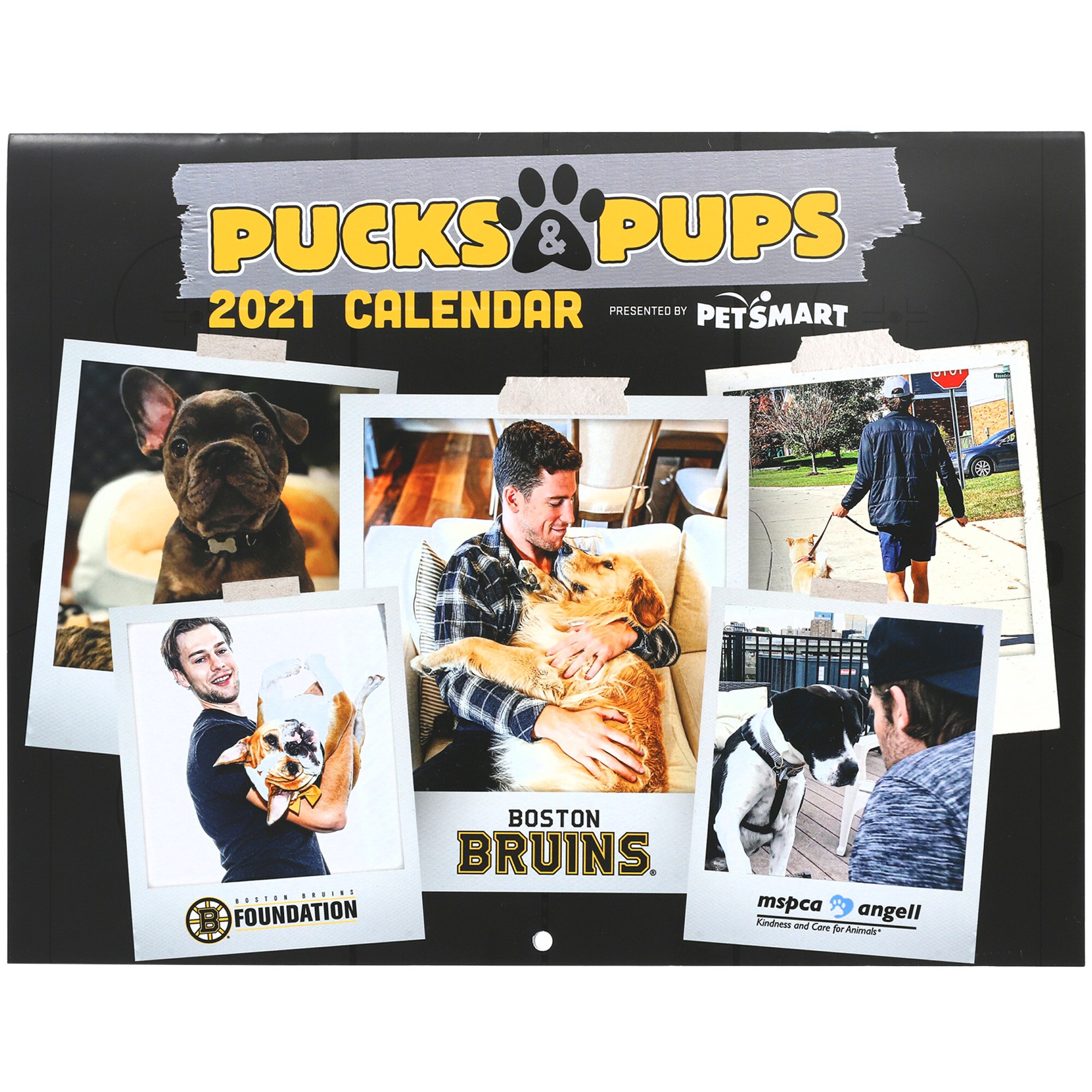 All the people Boston Bruins 2021 Pucks & Pups Calendar Eastern
